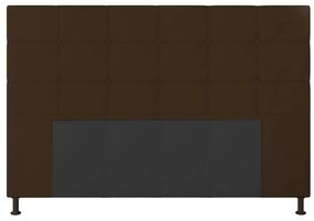 Cabeceira Stambul Para Cama Box Queen 160 cm Suede M11 - D'Rossi - Marrom