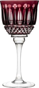 Taça de Cristal Lapidado P/ Vinho Tinto 300ml Ametista - 69