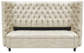 Kit Cabeceira e Calçadeira Baú King Everest P02 195 cm para cama Box Linho - ADJ Decor