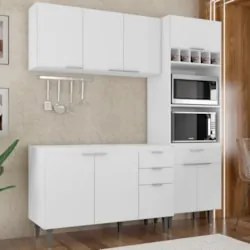 Armário de Cozinha CP02 Para Pia 120cm Pérola Z34 Branco - Mpozenato