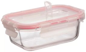 Pote Hermético Retangular Com Saída De Ar 750ml