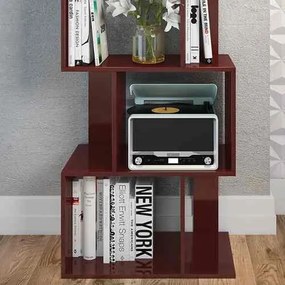 Estante/Rack Baixa Nicho Prateleira Bordo P/ Livros Sala Escritório