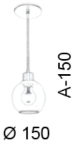 Globo De Vidro Aberto Ø15Cm - Old Artisan Vd5182 (CLEAR)