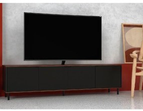Rack Home Para TV 50" 183cm Preto Castanho