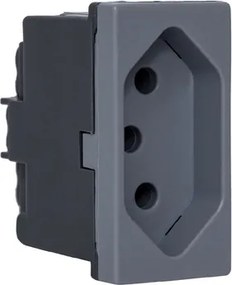 Modulo Tomada Pial Plus+ 10A Cinza