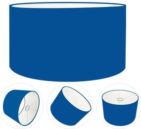 Cúpula Abajur Cilíndrica Cp-7028 Ø60x30cm Azul Marinho