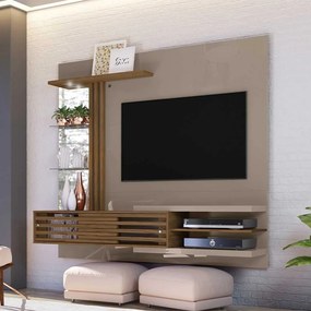 Bancada Suspensa Minum MDP Pintura UV até 55 Fendi/Naturale G97 - Gran Belo
