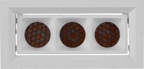 Plafon Led De Embutir Branco Com Honeycomb 12w 30 New Pixel