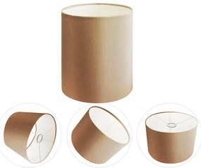 Cúpula Abajur Cilíndrica Cp-7001 Ø13x15cm - Palha