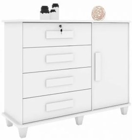 Cômoda Sapateira Grécia Branco - RV Móveis