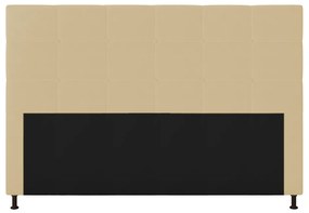 Cabeceira Stambul Para Cama Box Queen 160 cm Corino - D'Rossi - Bege
