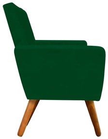 Namoradeira Nina Suede Pés Palito Castanho D'Rossi - Verde