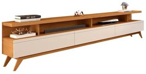 Rack Vivare 2.2 Wood Nature/Off White - Giga Móveis