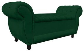 Recamier Baú Londres 1,20 m Suede Verde D'Rossi