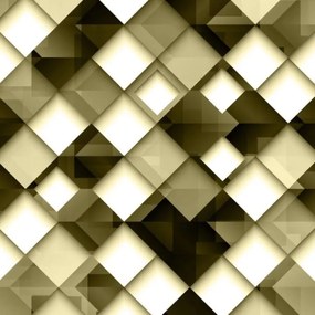 Papel de Parede Geométrico Amarelado