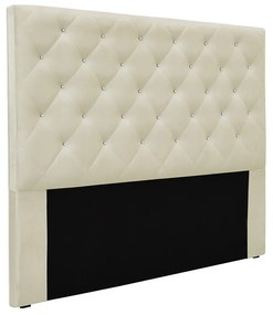Cabeceira Cama Box King 195 cm Tania Veludo S04 - D'Rossi - Bege