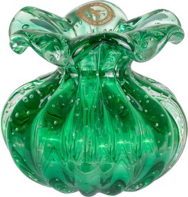 Vaso Di Murano Trouxinha Valentina - Verde  Verde Esmeralda