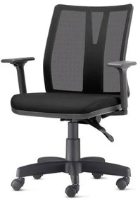Cadeira Addit Assento Courissimo Preto Base Metalica com Capa - 54184 Sun House