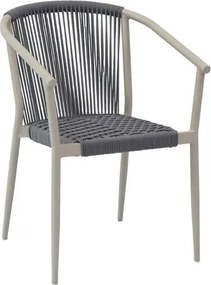 Cadeira Oliveta Com Braços Cinza