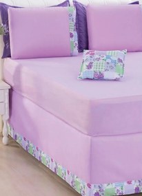 Jogo de Cama Lilás Queen 5 Peças