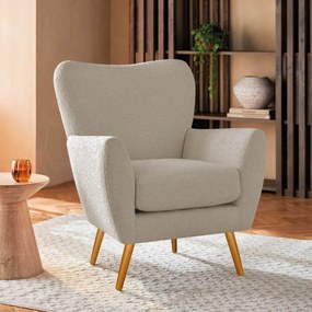 Poltrona Decorativa Luxo Moderna Sala de Estar Recepção Amélia Linho