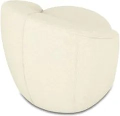 Poltrona Sala Giratória Redonda Kit 2 Steve Linho Bege  I01  - Mpozena