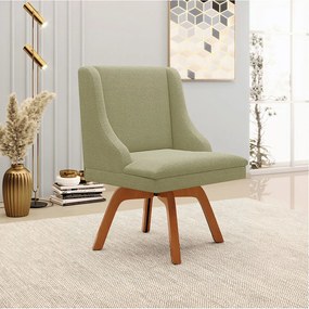 Cadeira Sala de Jantar Giratória MM35 Liz Bouclê D03 - D'Rossi - Pistache