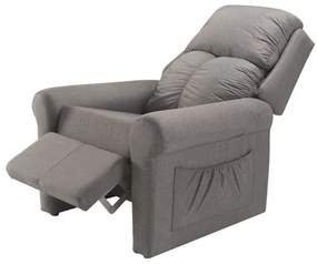 Poltrona Reclinavel Bari MH 1270 em Linho Cinza - 55602 Sun House