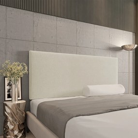 Cabeceira Painel Clean Para Cama Box Casal 140 cm Linho Grosso Bege A19 - D'Rossi