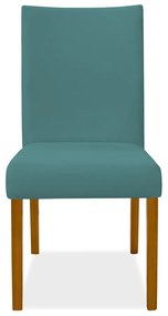 Kit 6 Cadeiras de Jantar Milan Veludo Azul Tiffany