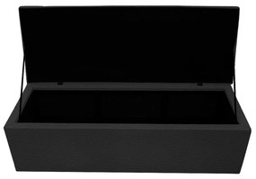 Calçadeira Copenhague 195 cm King Size Corano Preto - ADJ Decor