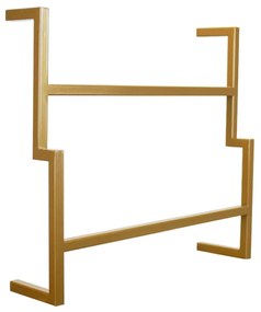 Porta Toalha de Rosto Industrial Metálico 35 cm - D'Rossi - Dourado