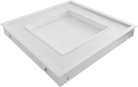 Plafon Led Embutir Quadrado Branco 33W 3000K New Chess