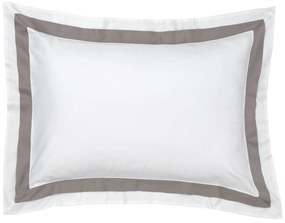Jogo 2 Fronhas Kacyumara 300 Fios Bellagio 50x70cm Branco e Fend
