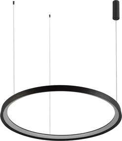 Pendente Led Metal Aluminio Grafite 60W 3000K Giro