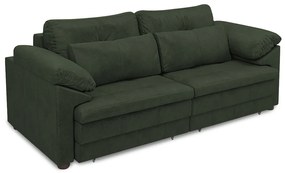 Sofá Retrátil Elétrico Sala de Estar Nolan Bipartido 215cm Conforto Premium em Couro Verde Manchado G58 - Gran Belo