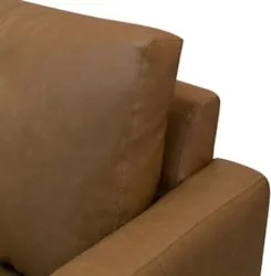 Sofá 3 Lugares Para Sala Living 252cm Merli L08 Couro Camel  - Mpozena