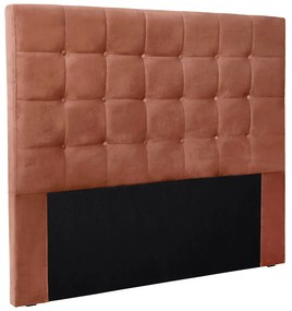 Cabeceira Cama Box Queen 160 cm Verona Veludo S04 - D'Rossi - Cobre