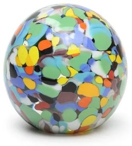Peso Multicor Grande Bola Colorido Murano Cristais Cadoro