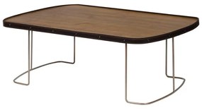 Mesa de Centro Borda de Couro 100 cm Babel - TA 56854