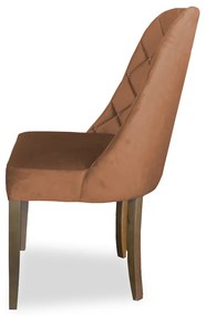 kit com 8 Cadeiras de Jantar Dublin Suede Telha