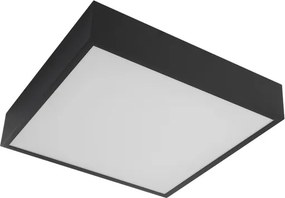 Plafon Led De Sobrepor 25,2w 3000k 35x35cm Ilume - PRETO