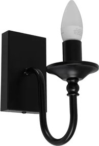 Arandela Metal Colonus - PRETO