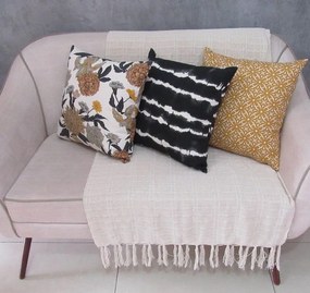 Conjunto 3 Capas Almofada New Flame Ocre 43x43cm