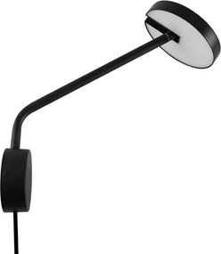 Arandela Led Alumínio Preto 12w 3000k Luna
