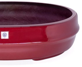 Vaso Bacia Decorativo Osaka Vermelho Lira G 16x65x52 cm - D'Rossi