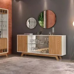 Balcão Buffet Aparador para Sala de Jantar Grace D04 Carvalho Europeu/