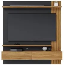Painel Home Suspenso para TV 65 Pol. 150cm Buriti C05 Noce Milano/Pret