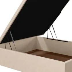 Base para Cama Box Baú Casal 138x188cm Hit Z04 Suede Bege - Mpozenato