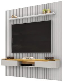 Painel Suspenso Ripado Seko TV 65" Borda Chanfrada Bali/Cedro G18 - Gran Belo